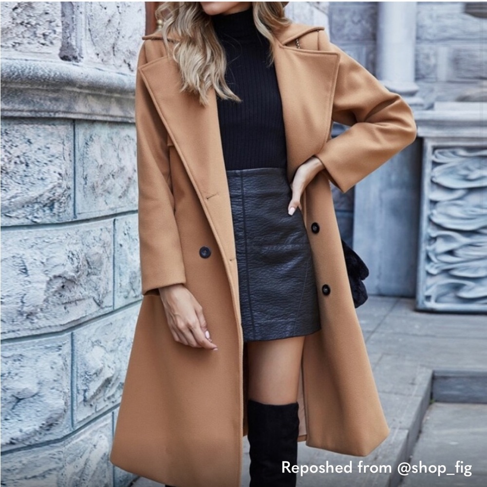 The Madeline New Women's Boutique Camel Trench Coat